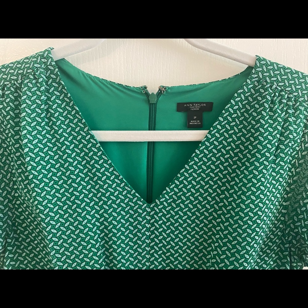 Ann Taylor Factory green midi dress